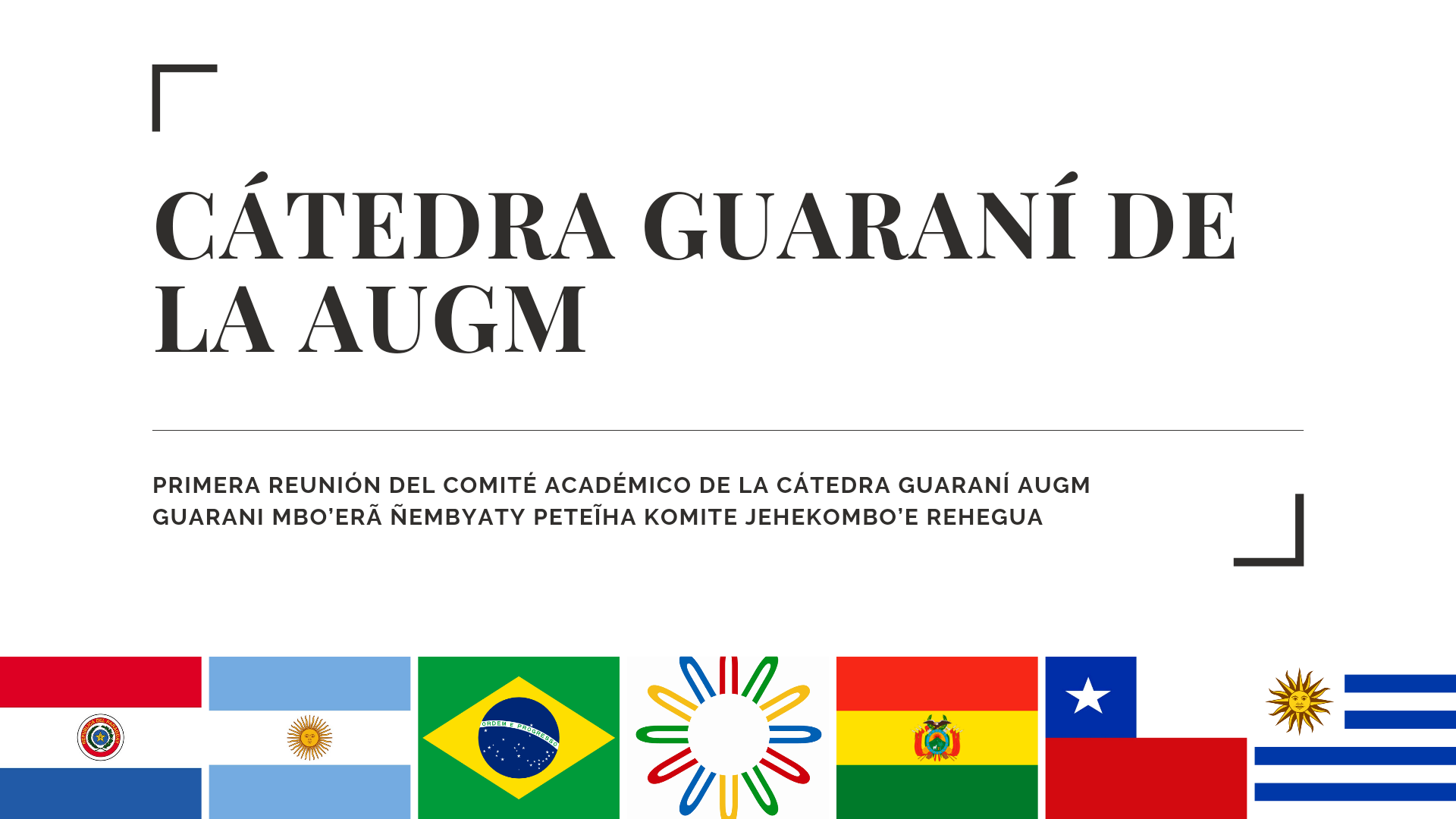 Primera Reunión de la Cátedra Guaraní de AUGM