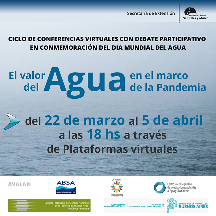 Actividades programadas CAA-AUGM Día Mundial del Agua: Universidad Nacional de La Plata