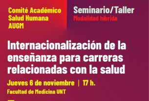 Seminario de Internacionalización de la Enseñanza en Carreras de Salud