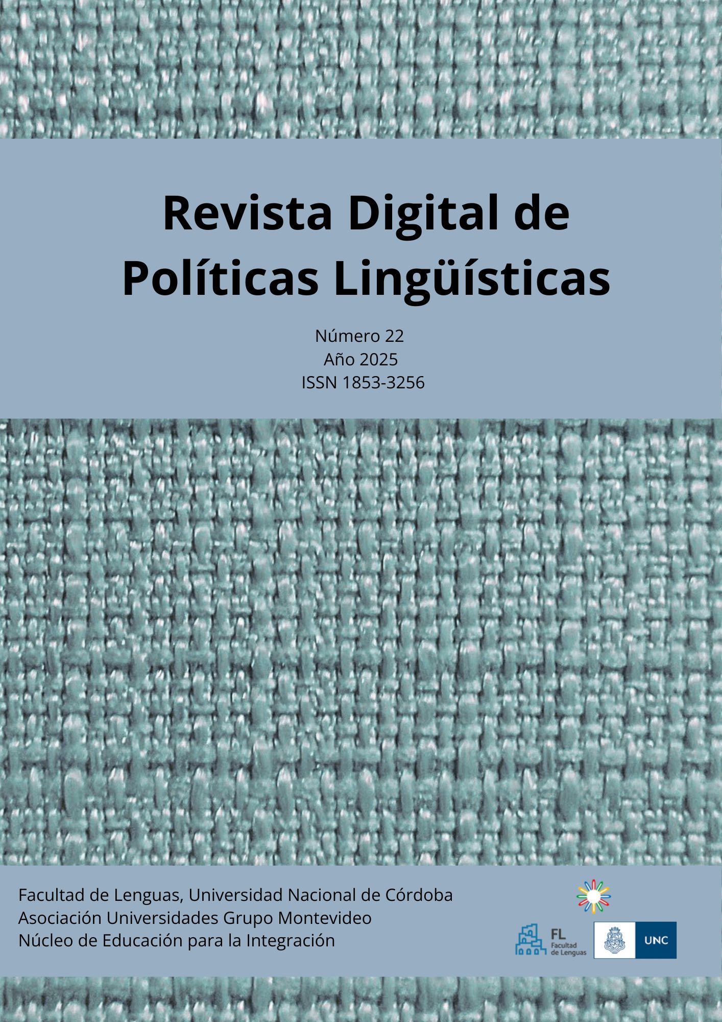 Tapa del número 22 de la revista digital Políticas Lingüísticas
