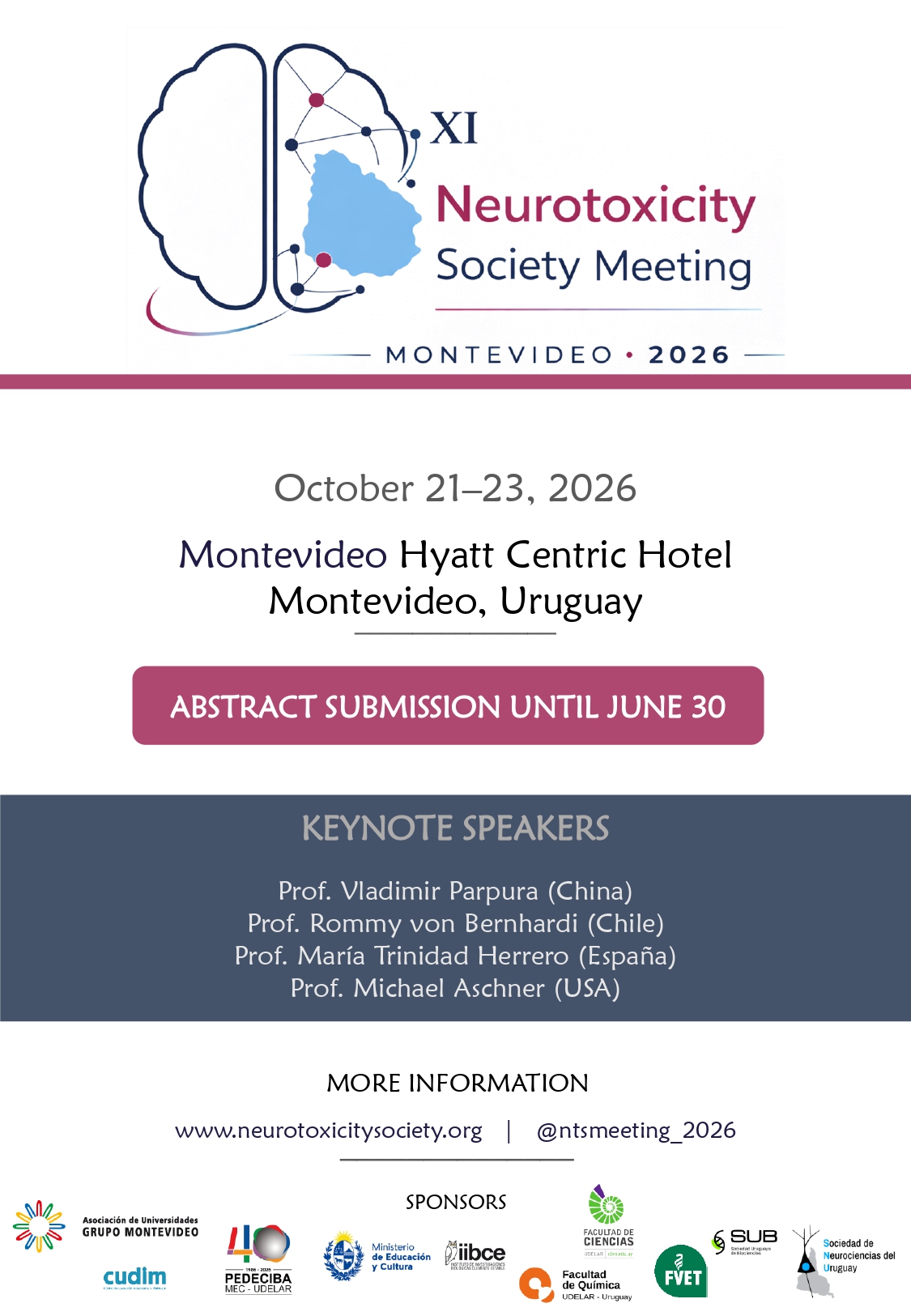 AUGM auspicia el Congreso Internacional de la Sociedad de Neurotoxicidad